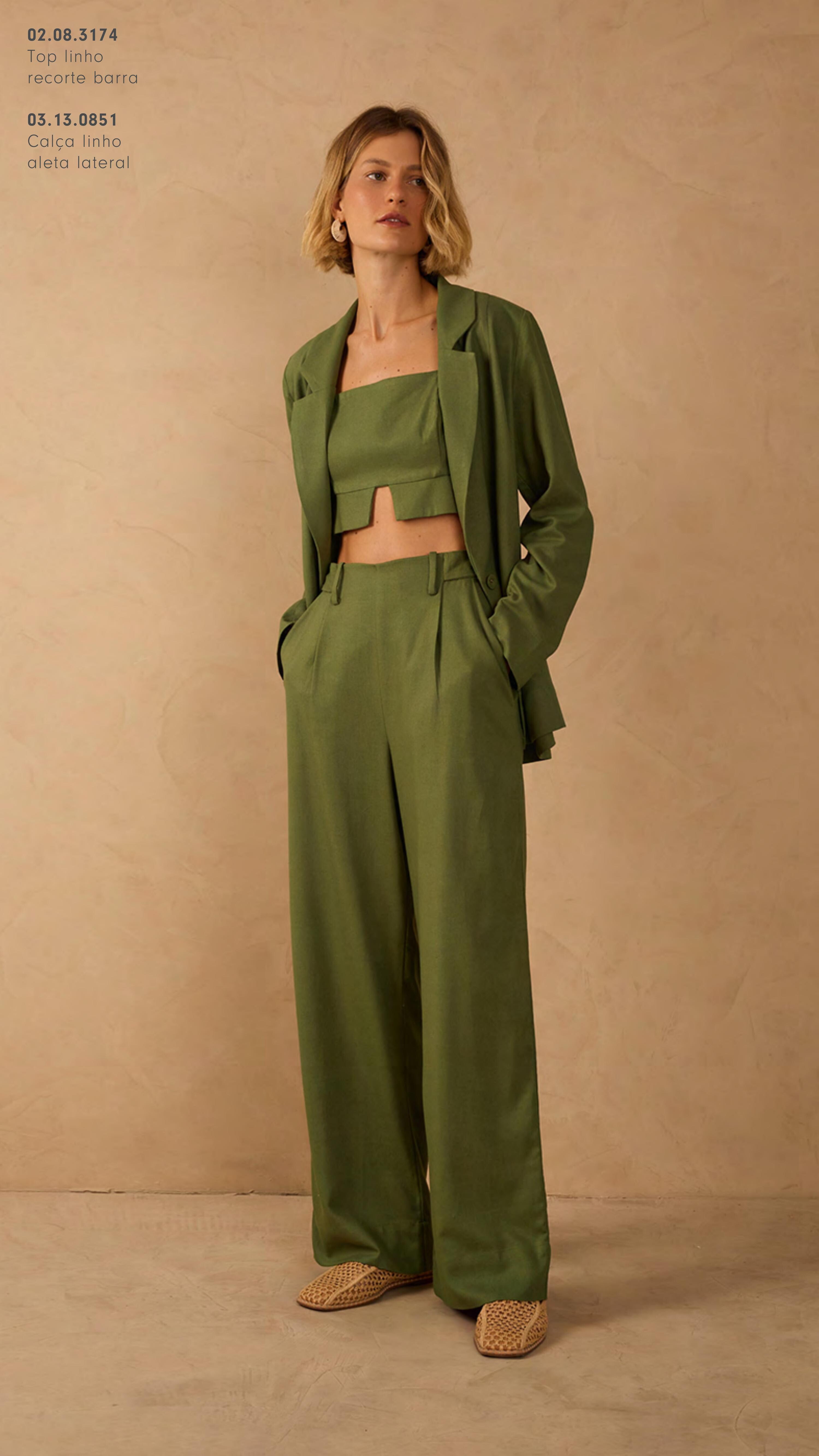 Conjunto Linho Verde Coco